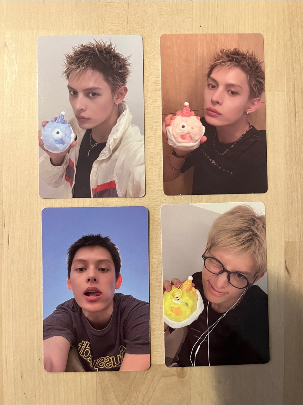 Set of 4 OFFICIAL James of Cortis photocards (set # 2)